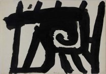 ohne Titel, 1954, schwarze Tusche auf Papier, 295 mm x 210 mm, IvN 650