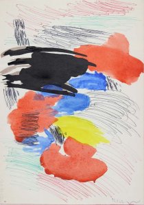 ohne Titel, 1963, Kugelschreiber und Aquarell auf Papier, 296 mm x 210 mm, IvN 1031