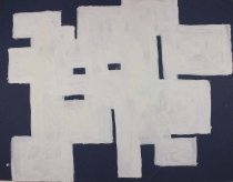 ohne Titel, 1960 - 1965, Weiße Gouache auf farbigem Papier, 500 mm x 650 mm, IvN 1889