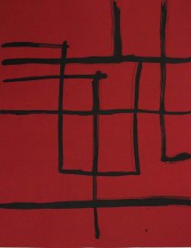 ohne Titel, 1965, Tusche auf farbigem Papier, Bütten, 500 mm x 650 mm, IvN 2189