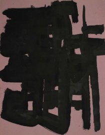 ohne Titel, 1961, Tusche auf farbigem Papier, Bütten, 500 mm x 650 mm, IvN 2201