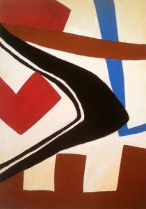 ohne Titel, 1958, Lack auf Linex, 1220 mm x 845 mm