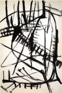 ohne Titel, 1959, Lack auf Linex, 1225 mm x 810 mm
