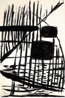 ohne Titel, 1959, Lack auf Linex, 1225 mm x 810 mm