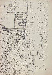 Ohne Titel, 1940, Federzeichnung auf Papier, 345 x 480 mm, IvN 1471