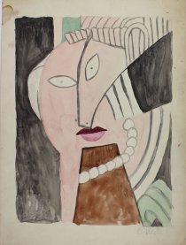 Ohne Titel, 1952, Bleistift und Aquarell auf Papier, 400 x 300 mm, IvN 1464