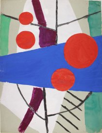 Ohne Titel, 1955, Gouache auf Büttenpapier, 630 x 480 mm, IvN 1695