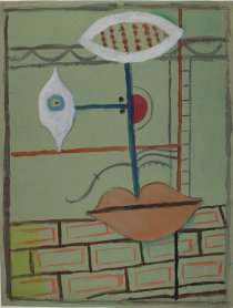 Ohne Titel, 1953, Aquarell und Buntstift auf Papier, 625 x 485 mm, IvN 2820